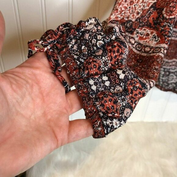Lucky Brand Peasant Top Blouse Women’s Long Sleeve Women’s XS‎ - Picture 4 of 8